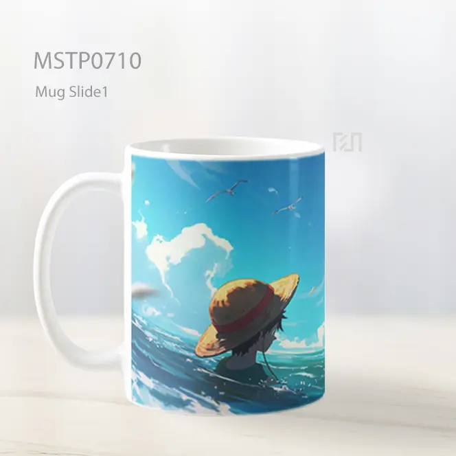 Luffy Menatap Laut Dan Kapal Layar Mug MSTP0710 - All-side / Desain