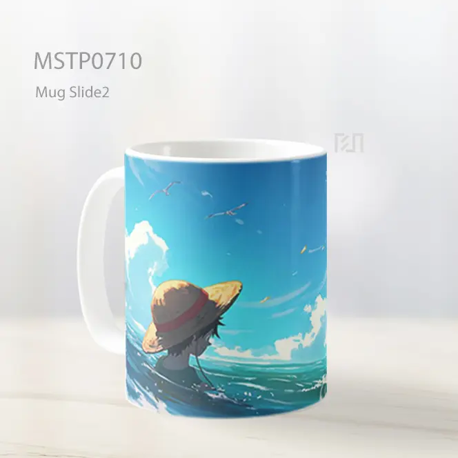 Luffy Menatap Laut Dan Kapal Layar Mug MSTP0710 - All-side / Desain