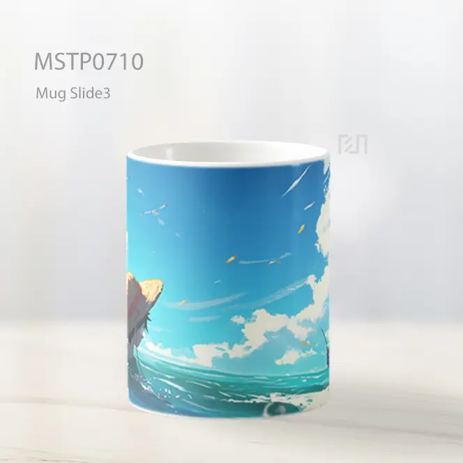Luffy Menatap Laut Dan Kapal Layar Mug MSTP0710 - All-side / Desain