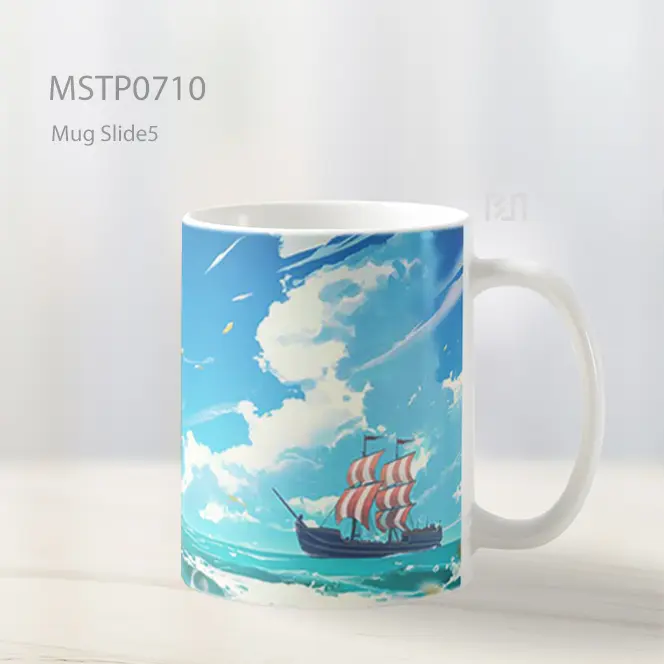 Luffy Menatap Laut Dan Kapal Layar Mug MSTP0710 - All-side / Desain