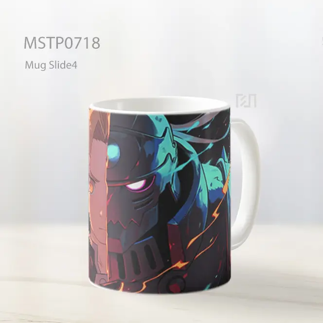 Edward Elric Menyala Di Balik Armor Mug MSTP0718