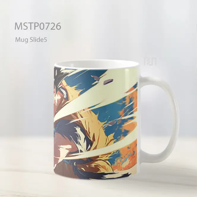 Pukulan Energi Biru Menembus Batas Mug MSTP0726 - All-side / Desain