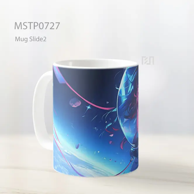 Gadis Astronot Menatap Bumi Mug MSTP0727 - All-side / Desain