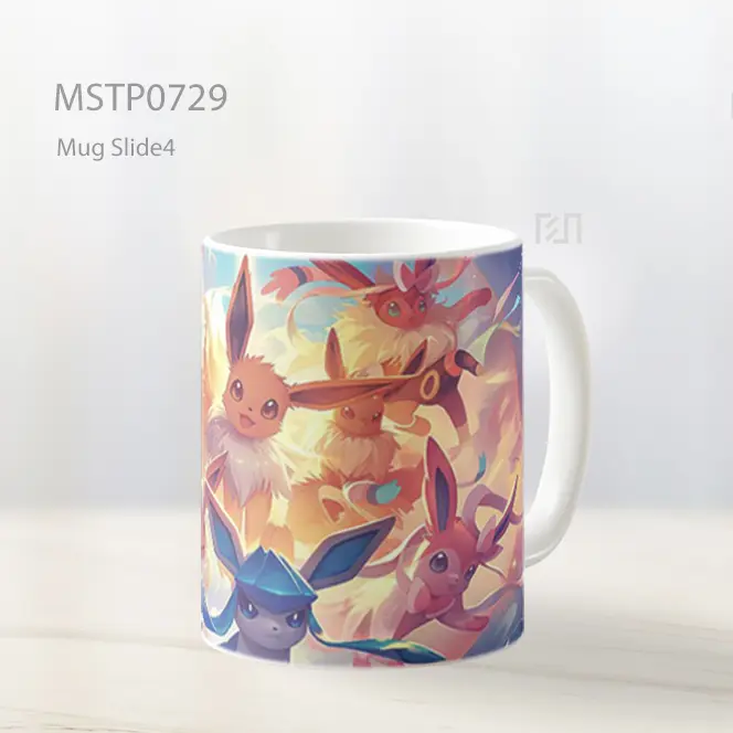 Eevee Dan Evolusinya Berkumpul Mug MSTP0729