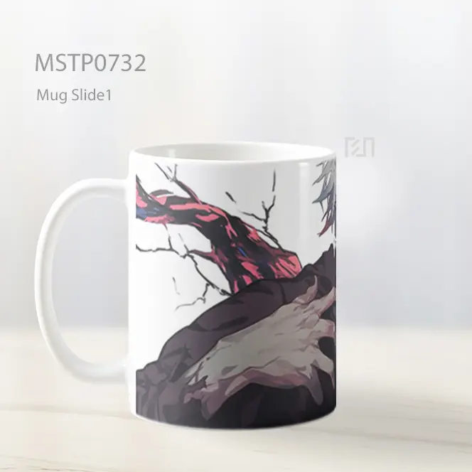 Ken Kaneki Topeng Ghoul Dengan Senyum Mengerikan Mug MSTP0732 - All-side / Desain