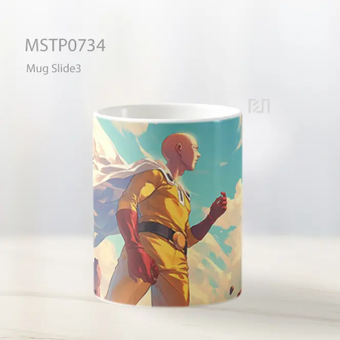 Saitama Berjalan Santai Di Langit Pagi Mug MSTP0734 - All-side / Desain