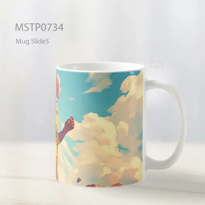 Saitama Berjalan Santai Di Langit Pagi Mug MSTP0734 - All-side / Desain