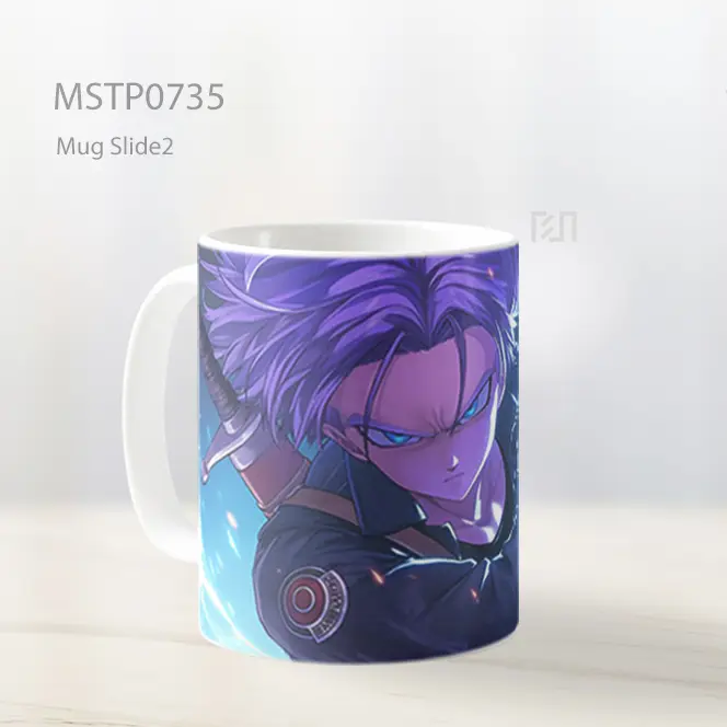 Future Trunks Aura Petir Pedang Siap Mug MSTP0735 - All-side / Desain