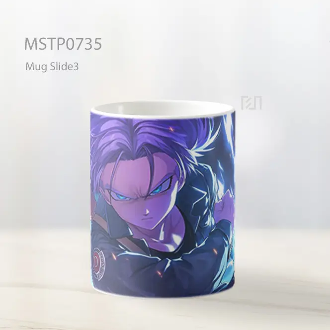 Future Trunks Aura Petir Pedang Siap Mug MSTP0735 - All-side / Desain
