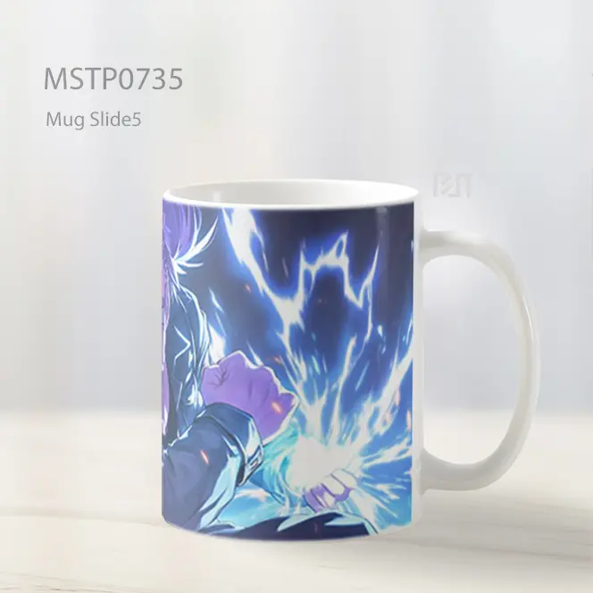 Future Trunks Aura Petir Pedang Siap Mug MSTP0735 - All-side / Desain
