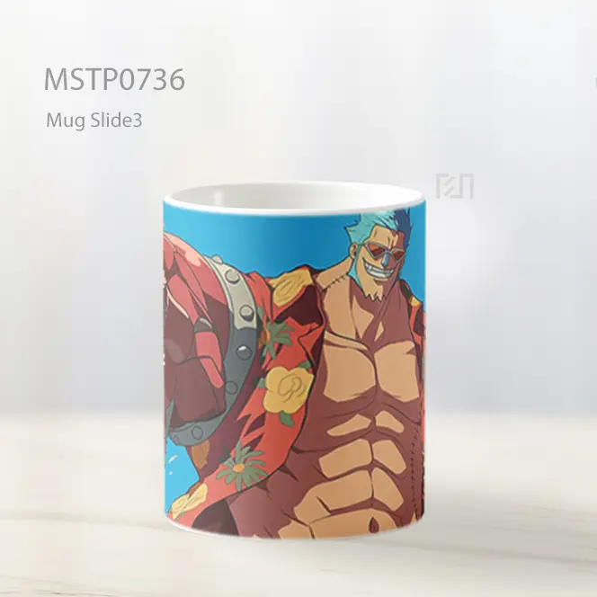 Cyborg Bertinju Raksasa Armor Merah Mug MSTP0736 - All-side / Desain