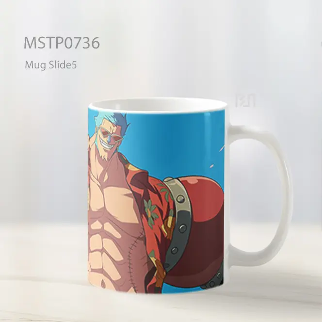 Cyborg Bertinju Raksasa Armor Merah Mug MSTP0736 - All-side / Desain
