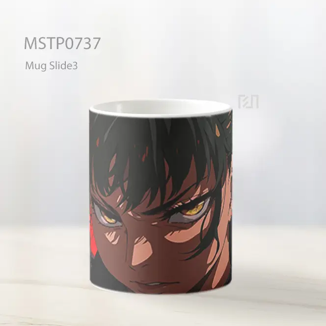 Yor Forger Tatapan Garang Latar Merah Mug MSTP0737 - All-side / Desain