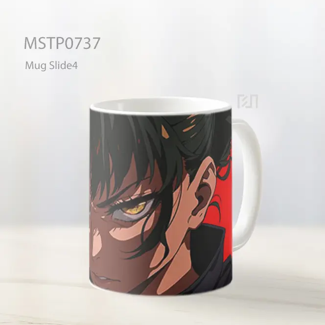 Yor Forger Tatapan Garang Latar Merah Mug MSTP0737