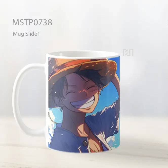 Luffy Senyum Lebar Di Langit Cerah Mug MSTP0738 - All-side / Desain