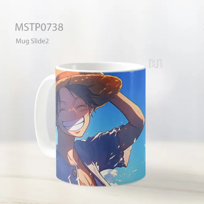 Luffy Senyum Lebar Di Langit Cerah Mug MSTP0738 - All-side / Desain