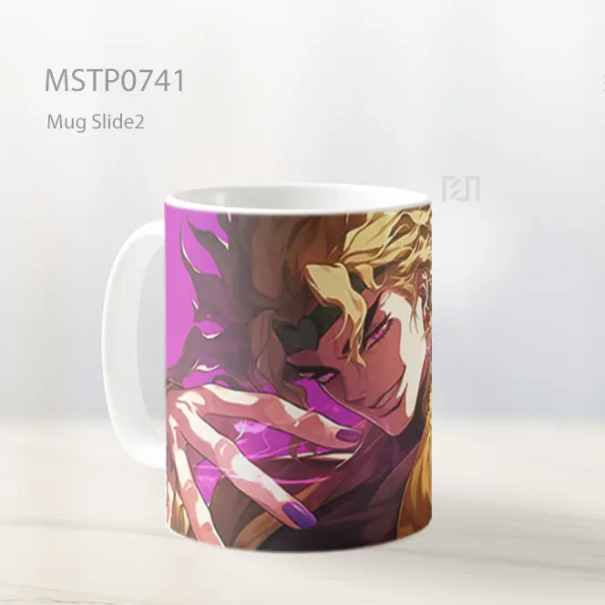 Dio Brando Jojo Anime Ungu Epik Mug MSTP0741 - All-side / Desain