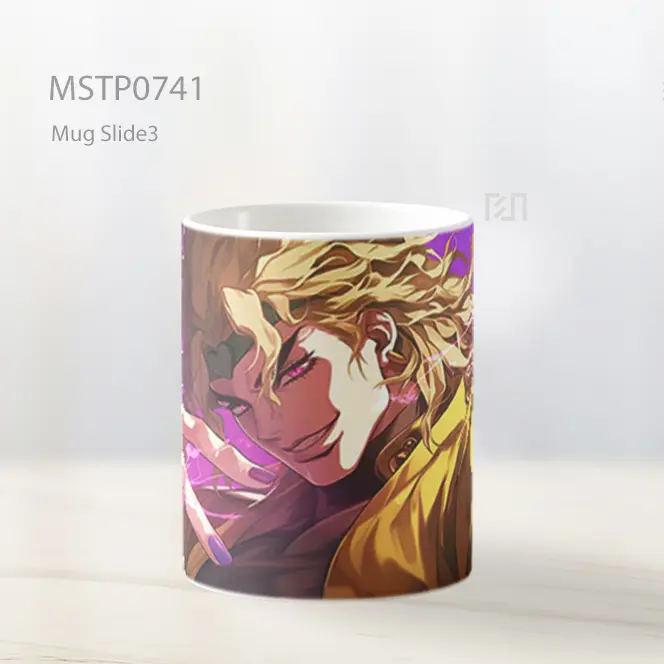 Dio Brando Jojo Anime Ungu Epik Mug MSTP0741 - All-side / Desain