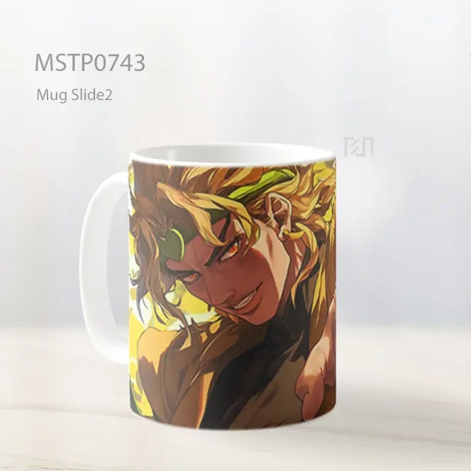 Dio Brando Jojo Sinar Kuning Mug MSTP0743 - All-side / Desain
