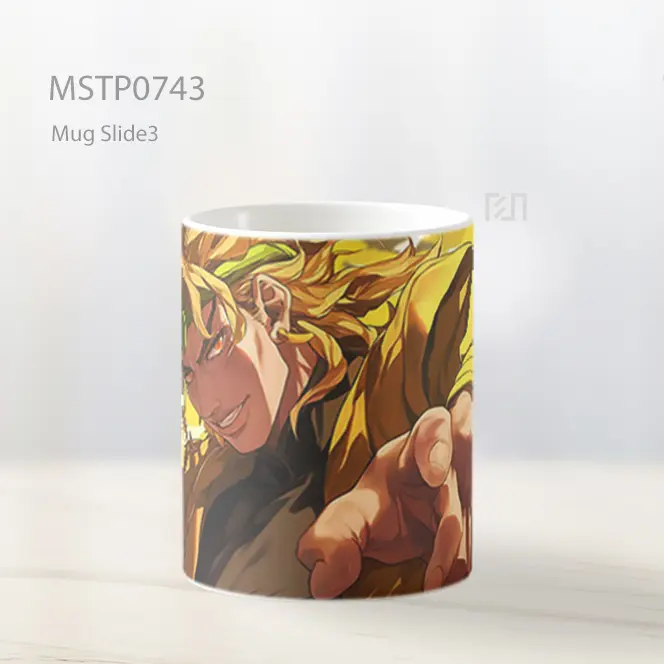 Dio Brando Jojo Sinar Kuning Mug MSTP0743 - All-side / Desain