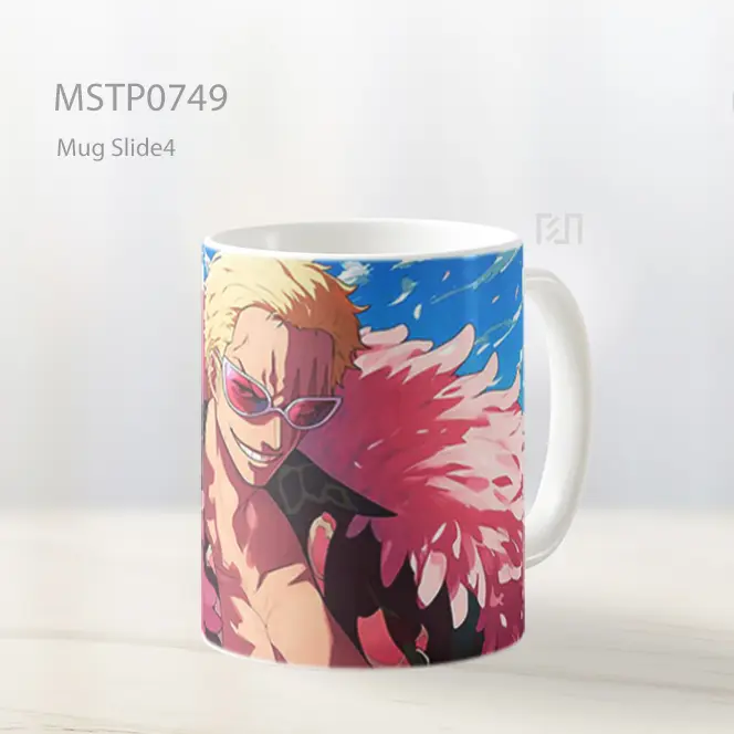 Doflamingo One Piece Pink Feathers Mug MSTP0749