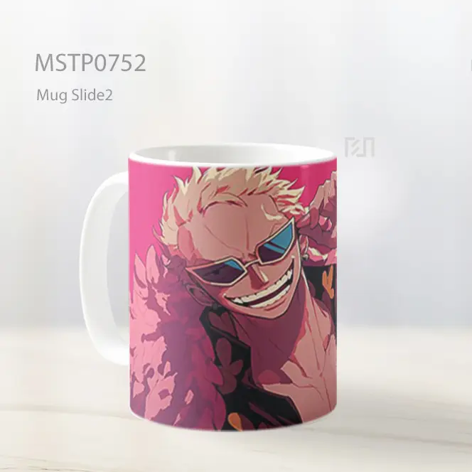 Doflamingo One Piece Senyum Licik Mug MSTP0752 - All-side / Desain