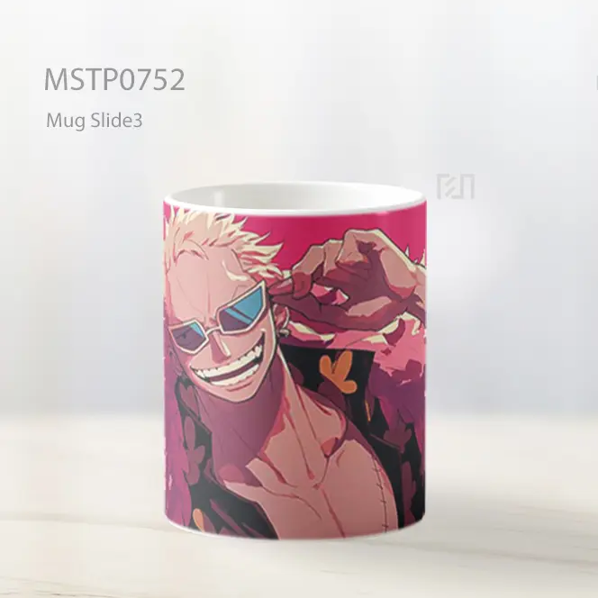 Doflamingo One Piece Senyum Licik Mug MSTP0752 - All-side / Desain
