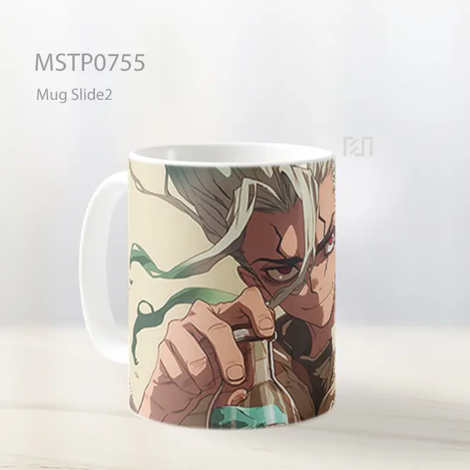 Dr Stone Senku Beige Mug MSTP0755 - All-side / Desain