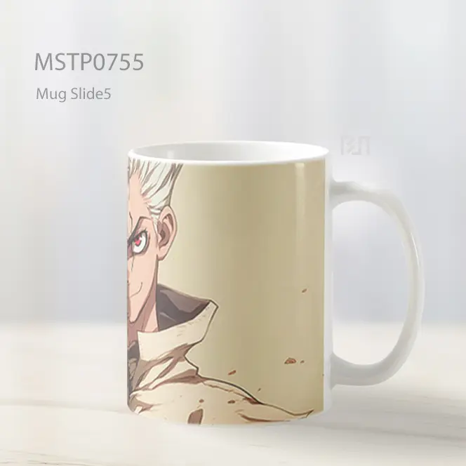 Dr Stone Senku Beige Mug MSTP0755 - All-side / Desain
