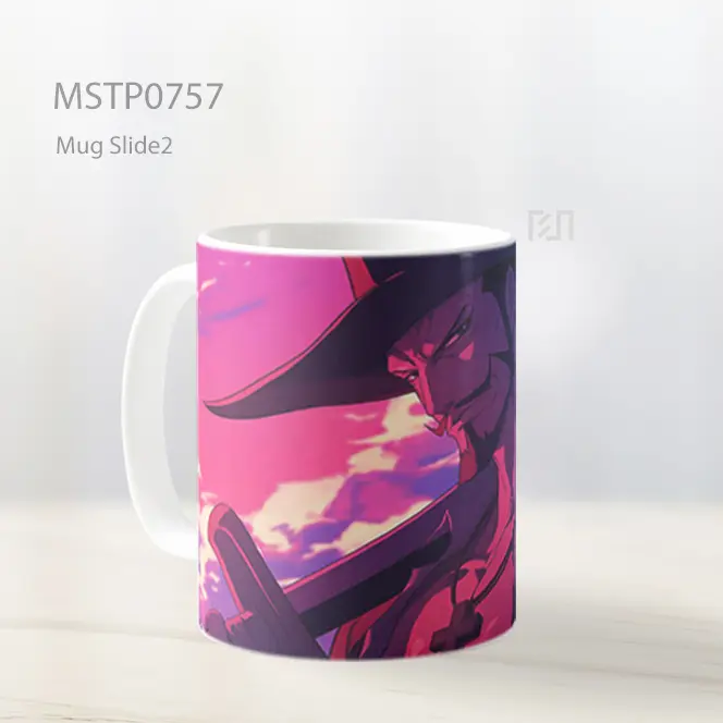 Dracule Mihawk One Piece Tatapan Epik Mug MSTP0757 - All-side / Desain