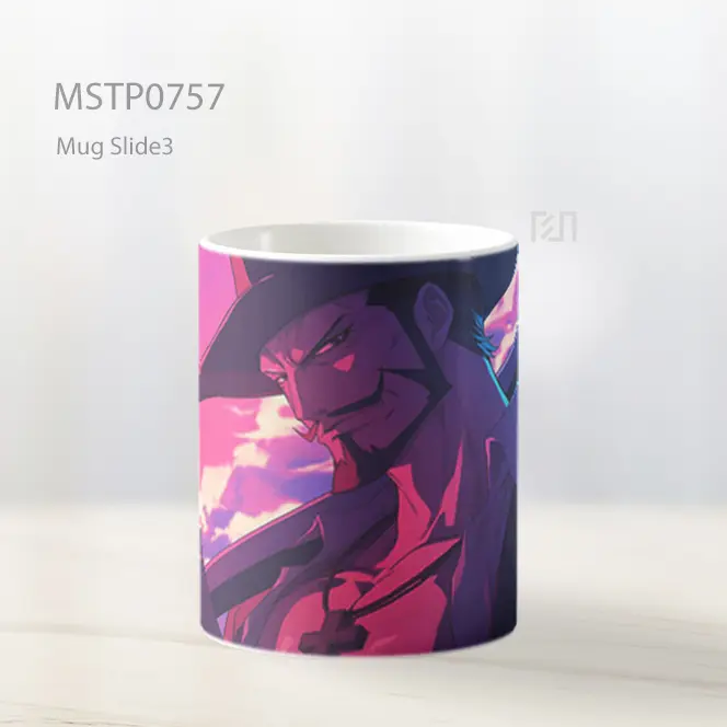 Dracule Mihawk One Piece Tatapan Epik Mug MSTP0757 - All-side / Desain