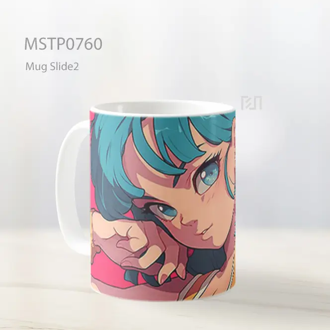 Dragon Ball Bulma Cerah Mug MSTP0760 - All-side / Desain