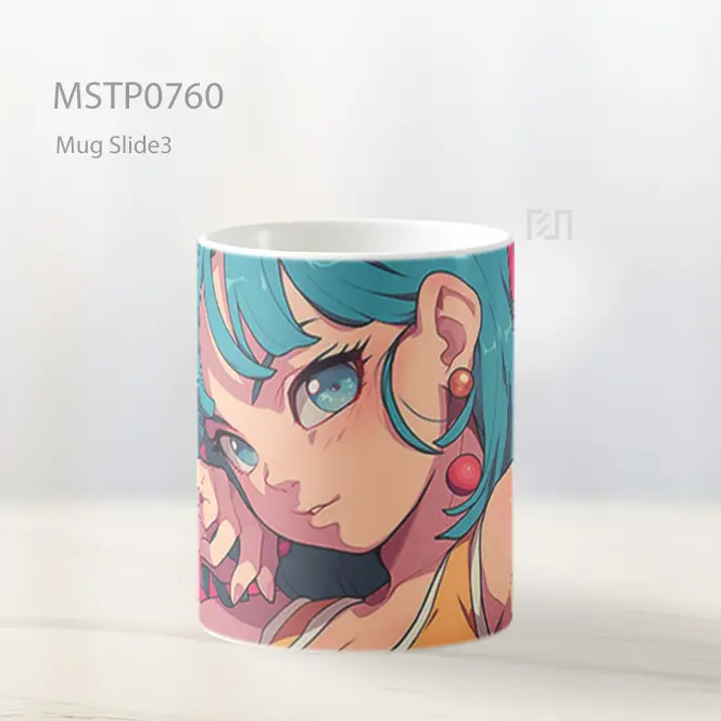 Dragon Ball Bulma Cerah Mug MSTP0760 - All-side / Desain