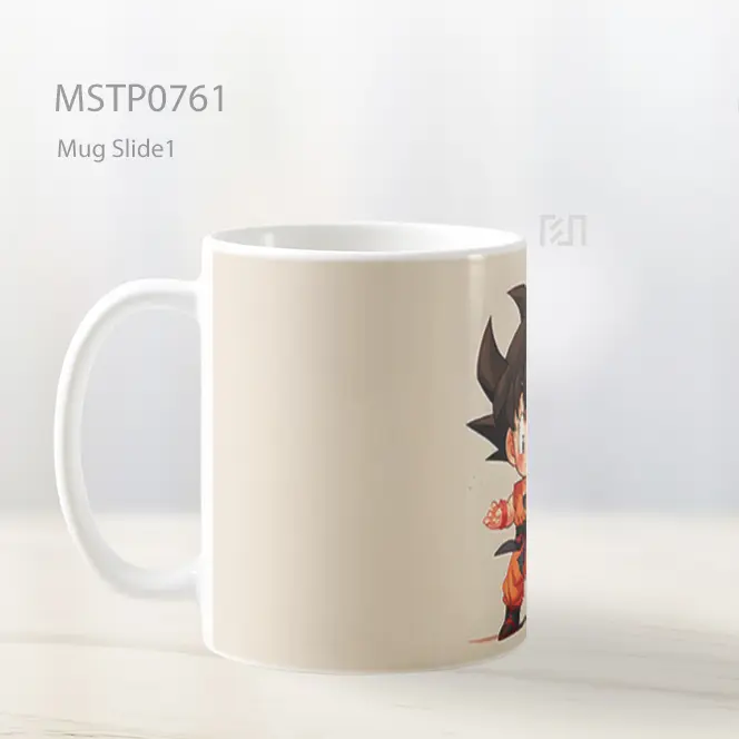 Dragon Ball Chibi Goku Beige Mug MSTP0761 - All-side / Desain