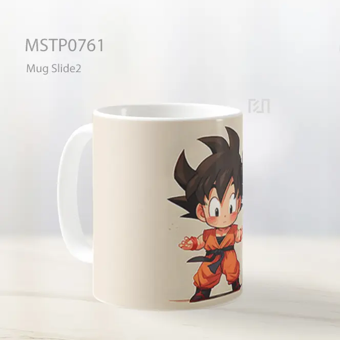 Dragon Ball Chibi Goku Beige Mug MSTP0761 - All-side / Desain