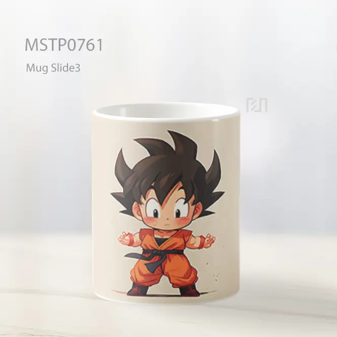 Dragon Ball Chibi Goku Beige Mug MSTP0761 - All-side / Desain