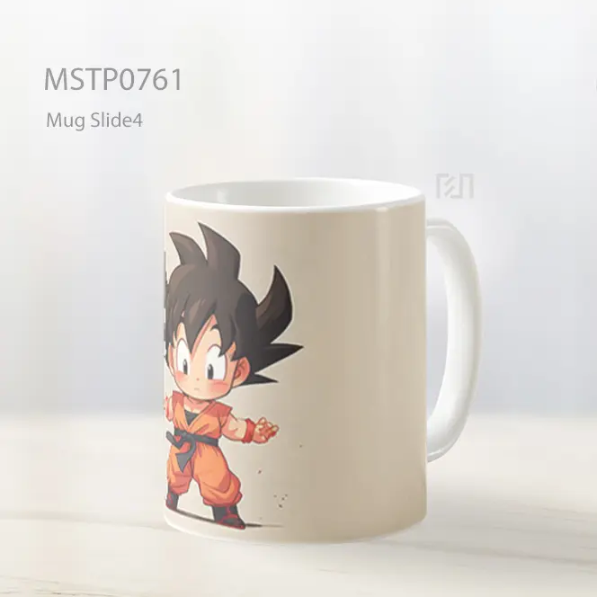 Dragon Ball Chibi Goku Beige Mug MSTP0761
