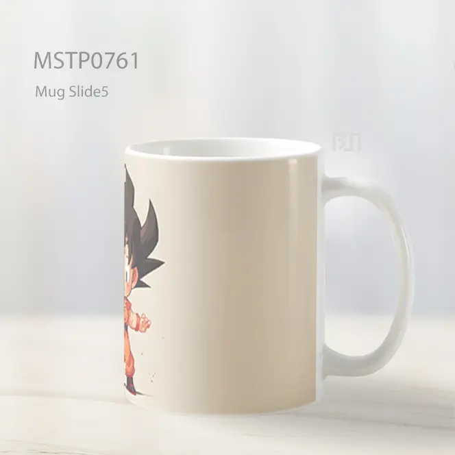 Dragon Ball Chibi Goku Beige Mug MSTP0761 - All-side / Desain