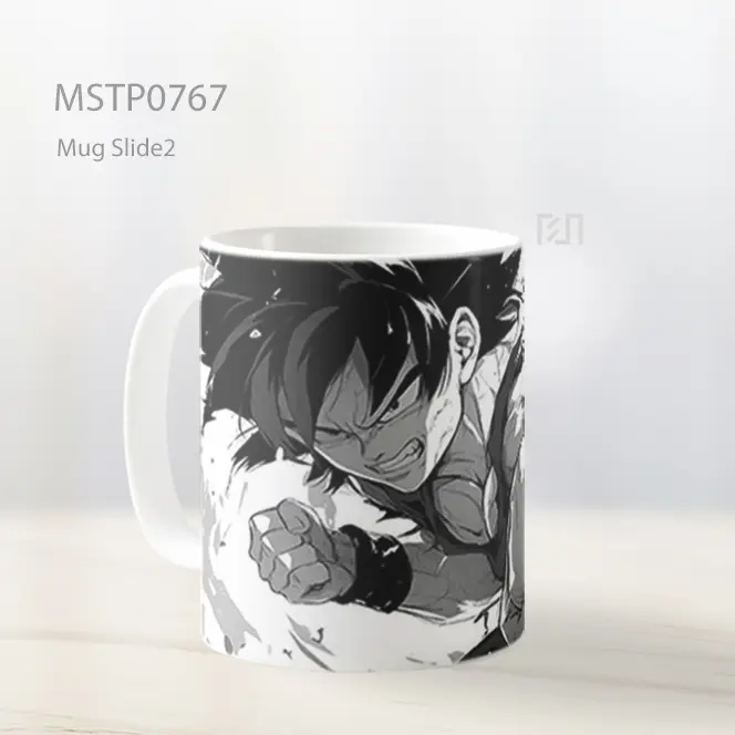 Dragon Ball Gaya Manga Adegan Pertarungan Mug MSTP0767 - All-side / Desain