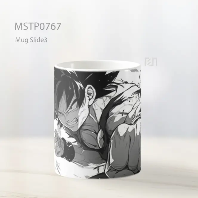 Dragon Ball Gaya Manga Adegan Pertarungan Mug MSTP0767 - All-side / Desain