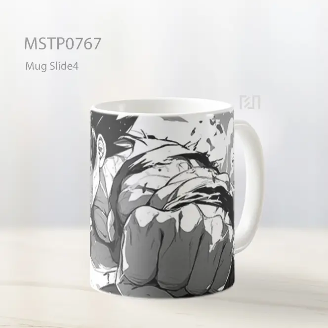 Dragon Ball Gaya Manga Adegan Pertarungan Mug MSTP0767