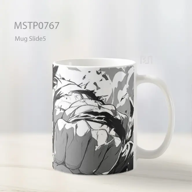 Dragon Ball Gaya Manga Adegan Pertarungan Mug MSTP0767 - All-side / Desain