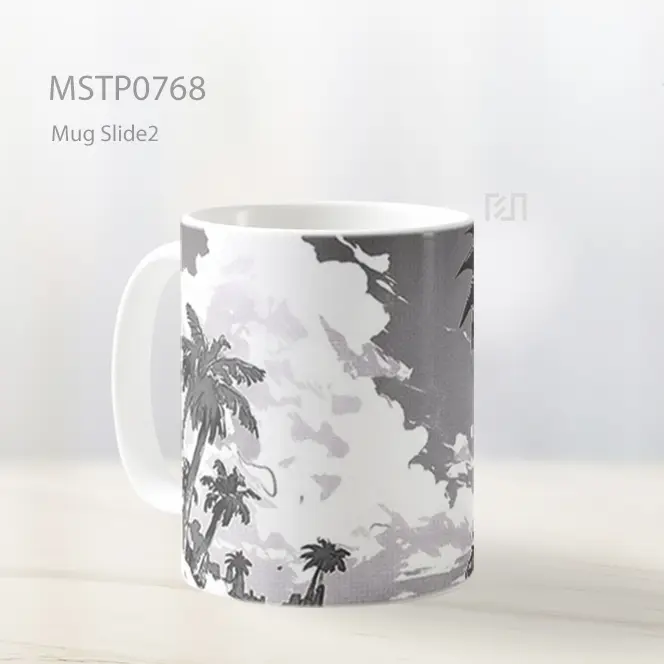 Dragon Ball Gaya Manga Hitam Putih Mug MSTP0768 - All-side / Desain