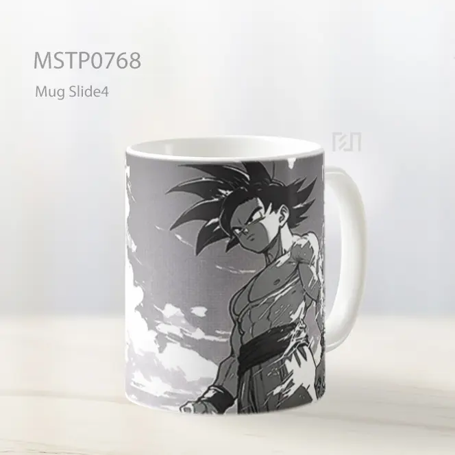 Dragon Ball Gaya Manga Hitam Putih Mug MSTP0768
