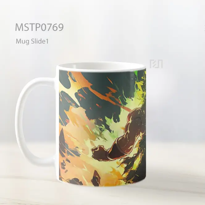 Dragon Ball Gogeta Vs Broly Pertarungan Api Mug MSTP0769 - All-side / Desain