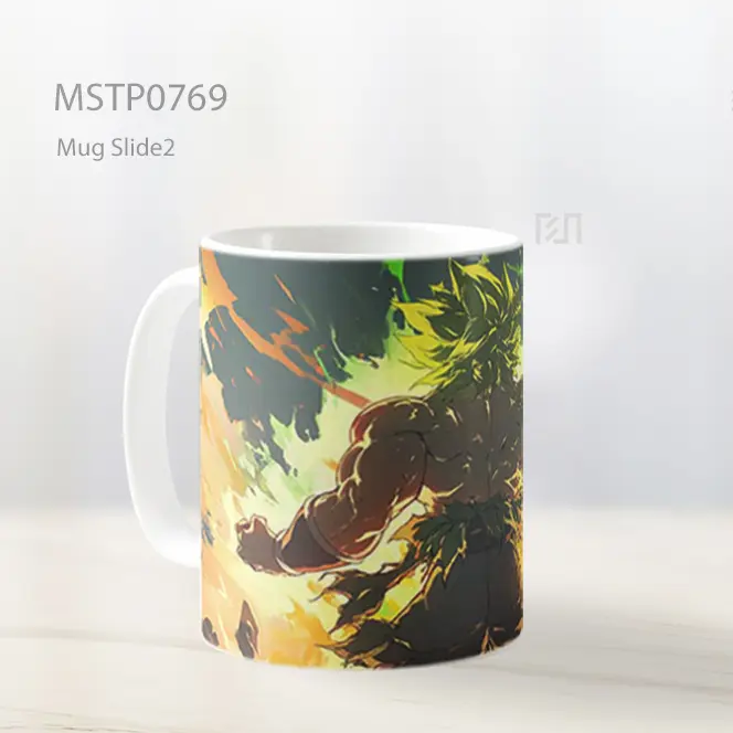 Dragon Ball Gogeta Vs Broly Pertarungan Api Mug MSTP0769 - All-side / Desain