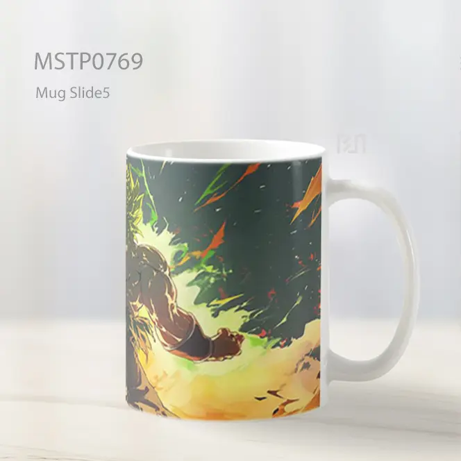 Dragon Ball Gogeta Vs Broly Pertarungan Api Mug MSTP0769 - All-side / Desain