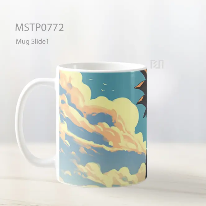 Dragon Ball Goku Cloudscape Mug MSTP0772 - All-side / Desain