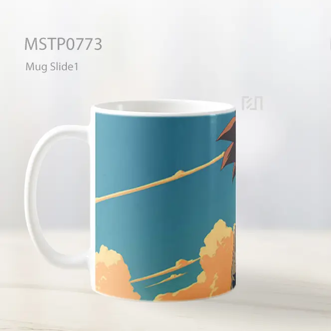 Dragon Ball Goku Gaya Seni Mug MSTP0773 - All-side / Desain
