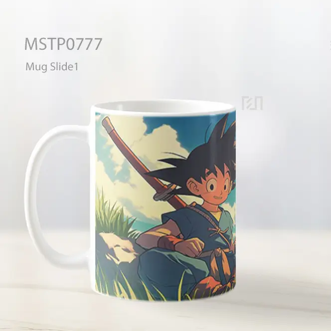 Dragon Ball Goku Lucu Di Ladang Mug MSTP0777 - All-side / Desain
